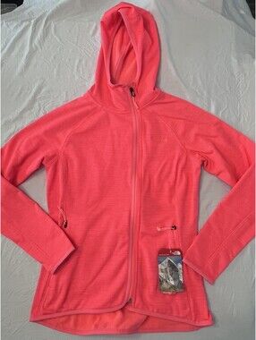 The North Face Women's Crescent Full Zip Hoodie - Pink Fleece Jacket Medium